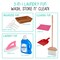 Lil' Jumbl Wooden Pretend Laundry Playset for Kids with Washer and Dryer